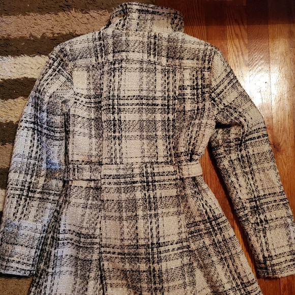 Shimmer Plaid Coat - Picture 7 of 9